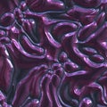 Dark purple metallic lava 3d illustration