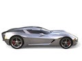 Beautiful metallic super sports concept car - side view