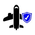 Airplane Insurance Icon