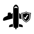 Airplane Insurance Icon