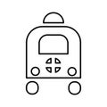Ambulance Icon in Line Style