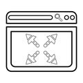 Browser Maximize Window Icon In Outline Style
