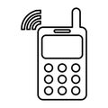 Cellphone Icon In Line Style