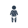 Child Rash Icon Royalty Free Stock Photo