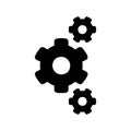 Cogs Isolated Vector Icon