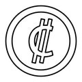 Costa Rican Colon Icon Coin