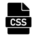 CSS File Format Icon Royalty Free Stock Photo
