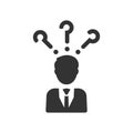 Customer question icon Royalty Free Stock Photo