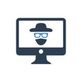 Cyber crime icon Royalty Free Stock Photo