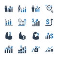 Financial Strength Icons - Blue Version