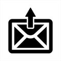 Forward email icon. Send message icon