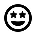 Grin stars Icon Royalty Free Stock Photo