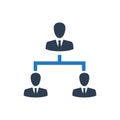 Hierarchy, Employee Structure Icon