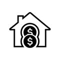 Home Money Investment Icon Royalty Free Stock Photo