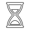 Hourglass Timer Icon In Outline Style