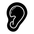 Human ear Vector Icon Royalty Free Stock Photo