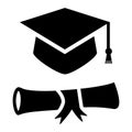Masters Degree Icon Royalty Free Stock Photo