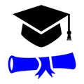 Masters Degree Icon Royalty Free Stock Photo