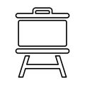 Projector Screen Icon In Line Style Royalty Free Stock Photo