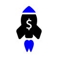 Rocket Dollar Icon