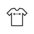 Shirt Sizing Icon Royalty Free Stock Photo