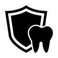 Tooth Protection Icon Royalty Free Stock Photo
