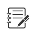 Write a Diary Icon Royalty Free Stock Photo