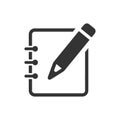 Write Note Icon Royalty Free Stock Photo