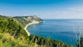 The beautiful Mezzavalle beach with trave rock