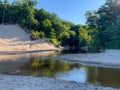 Beautiful Michigan Landscape in summer day