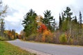 Beautiful Michigan October Fall Scenic Twisty Road