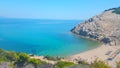 Beautiful Micros Aselinos beach on Skiathos island in Greece, summer day