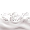 Beautiful milk splash crown with drops