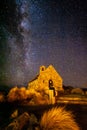 Beautiful Milky Way near Lake Takapo New Zealand during holiday.