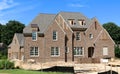 Beautiful Million Dollar Suburban Home Under Construction Royalty Free Stock Photo