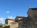 Beautiful mills of well-preserved restored olive groves and old museum Royalty Free Stock Photo