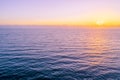 Seascape - sunset over water. Royalty Free Stock Photo