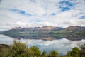 Stunning view of mirror lake in New Zealand Royalty Free Stock Photo