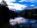The beautiful mirrors of Lake Matheson, New Zealand Royalty Free Stock Photo