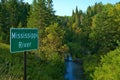 Beautiful Mississippi River flowing north near Itasca State Park in Minnesota