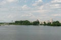 Beautiful Mississippi river vista in springtime