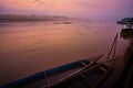 Beautiful, misty early morning sunrise over Rio Huallaga, Yurimaguas, in the Peruvian Amazon region