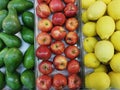 Beautiful mixed Color - Avocado Apple Lemon Royalty Free Stock Photo