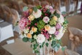 Beautiful mixed flower wedding decoration Royalty Free Stock Photo