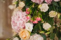 Beautiful mixed flower wedding decoration Royalty Free Stock Photo