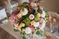 Beautiful mixed flower wedding decoration Royalty Free Stock Photo