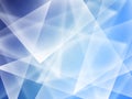 Modern abstract blue transparent crystal pattern background template Royalty Free Stock Photo
