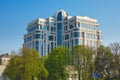 Beautiful modern apartment building in the central part of Kiev, Ukraine Royalty Free Stock Photo