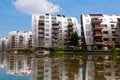 Beautiful Modern Architecture Residential Apartment Buildings Royalty Free Stock Photo