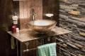 Beautiful Modern Bathroom in Luxury New Home Royalty Free Stock Photo